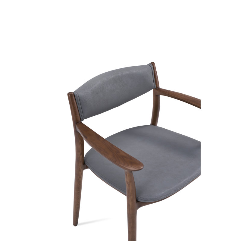 Chaise avec accoudoirs Monaco, Gris