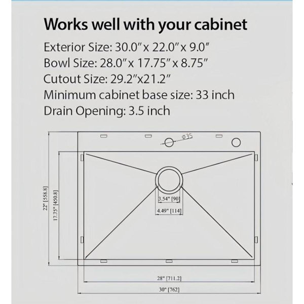 Dimensions du produit