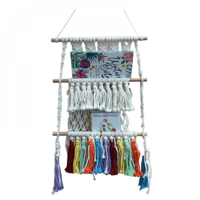 Macrame With 3 Slots Hanging Stand