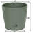 Bamboo Blooms 10″ Sage Green Round Self-Watering Indoor/Outdoor Planter-1472474365