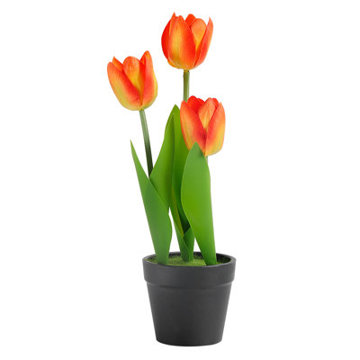 Plante artificielle en pot tulipe
