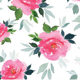Simoney Peonies Floral Peel & Stick Wallpaper Roll by Jamie Graney