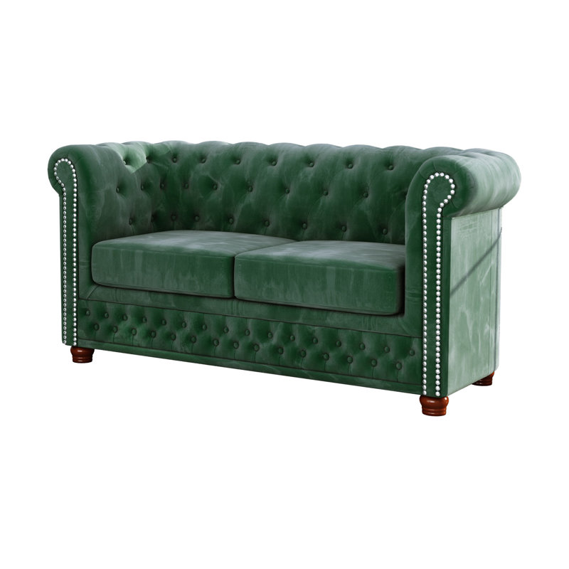  2 seater Chesterfield Sofa, Bottle Green