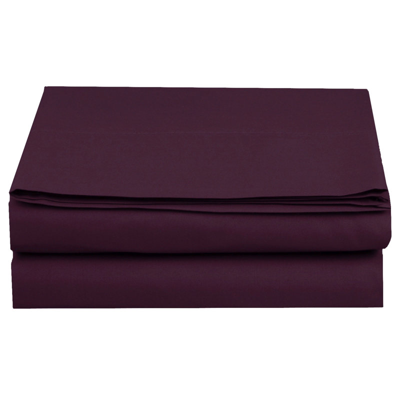 Drap-housse en microfibre 1500 fils, Violet, Lit double