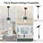 Levona 1-Light Kitchen Island Pendant, Hand-Blown Gradient Blue Water Glass, Height Adjustable-1352255197-1359453733