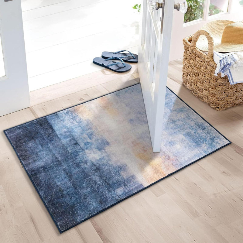 Tapis de couloir Khloey 2 pi x 5 pi avec envers antidérapant