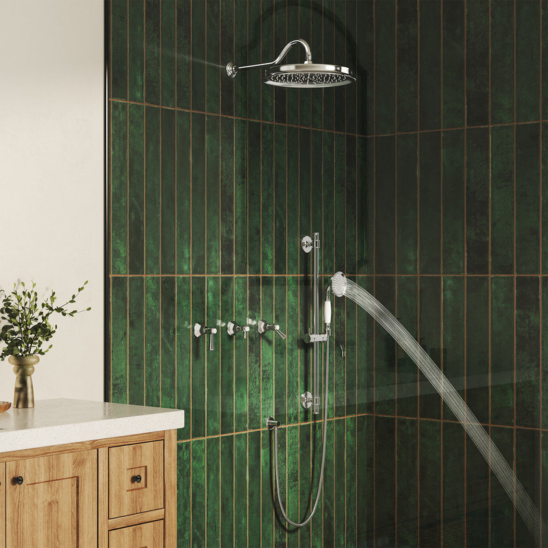 CASAINC Wall Mounted 2-Function Shower System with Handheld