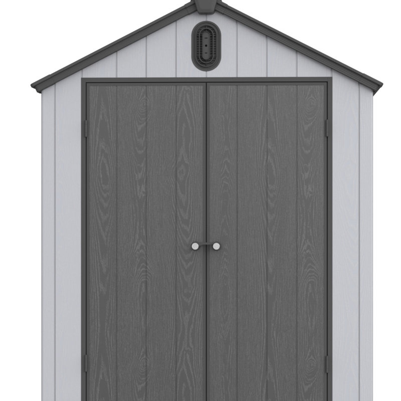 Rangement pour outils de jardin en plastique de 6 pi x 8 pi - intérieur spacieux et pratique