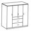 Baller 4 Door Manufactured Wood Wardrobe-26881684-26881688