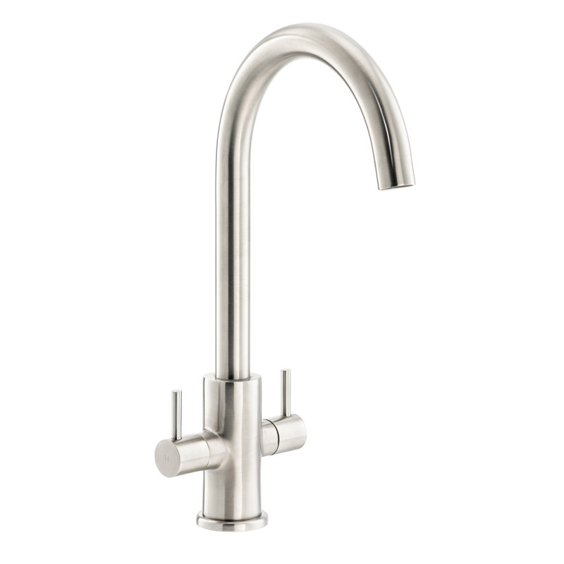 Abode Marido Dual Lever Mixertap, Brushed Nickel