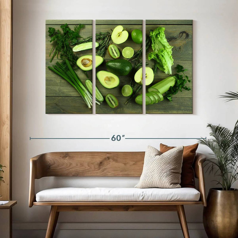 Yarlin Fresh Green Food, 32" H x 50" W