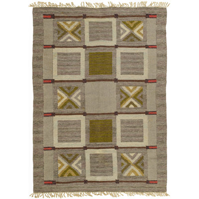 One-of-a-Kind Rectangle 4'9" x 6'9" Flatweave Area Rug