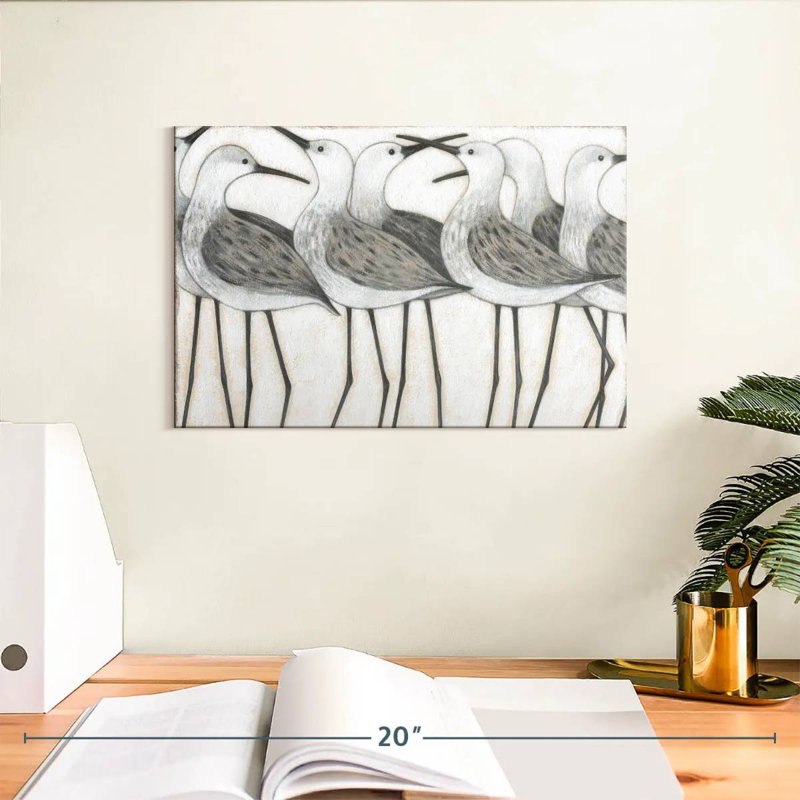Brampt Shorebird Social, 8" H x 12" W