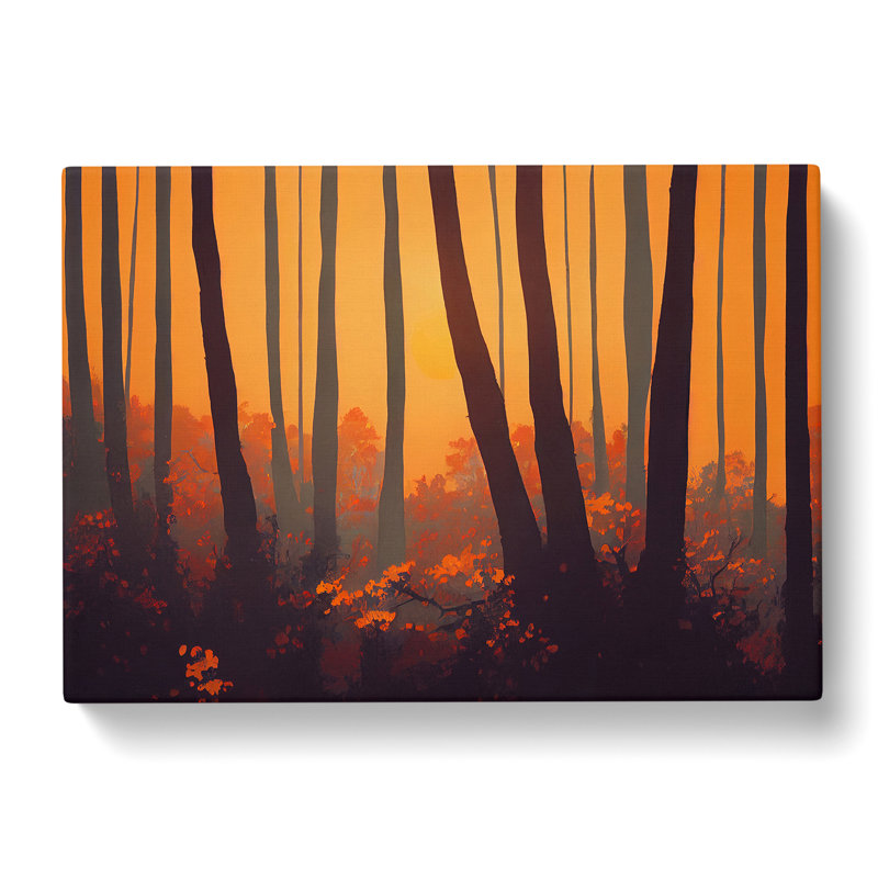 Summer Forest Sunset Vol.2 - Wrapped Canvas Print, 35cm H x 50cm W x 3cm D