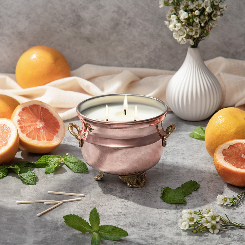 Bougie parfumée pamplemousse / menthe