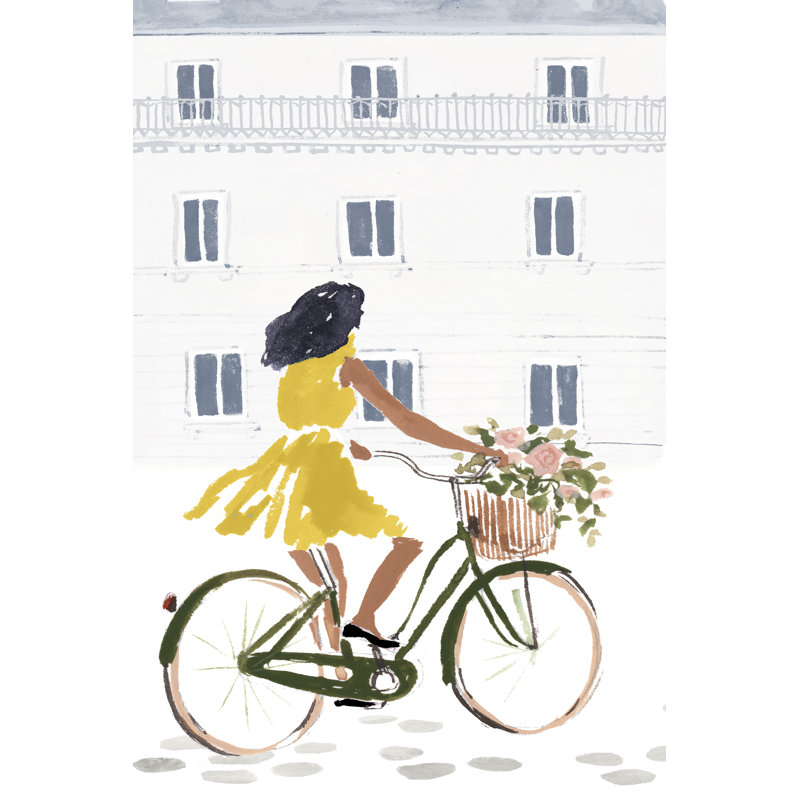 Bonheur Collection B by Victoria Borges - Painting on Canvas, 76cm H x 51cm W, Wrapped Canvas