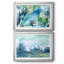 «Rain in the Country», toile encadrée de qualité supérieure - prête à être accrochée-609930749-609930689-609829823