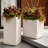 Kute Nest Elio Zen Column Fiberstone Planter - Ethereal Mood - H25"-888501569-888501628