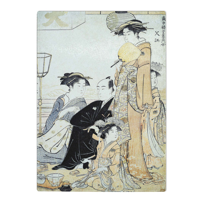 Tempered Glass Sahiye by Torii Kiyonaga Chopping Board, 20 cm x 28.5 cm