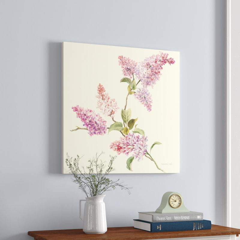 Lilas par Danhui Nai - reproduction d'art sur toile tendue, H 30 po x l 30 po