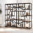 69" Geometric Bookcase with 9 Open Shelves