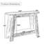 Console Farmhouse avec rangement à 2 niveaux, canapé étroit pour le vestibule, le salon, le couloir et le vestibule, finition brun rustique pour les petits espaces