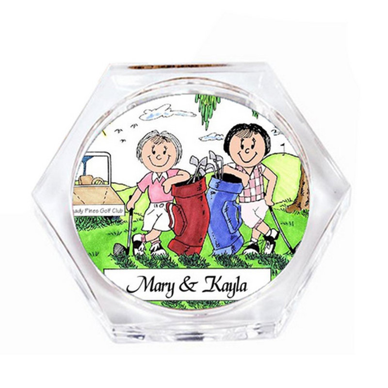 Copains de golf et superbe pour les sous-verres de golfeurs avid
