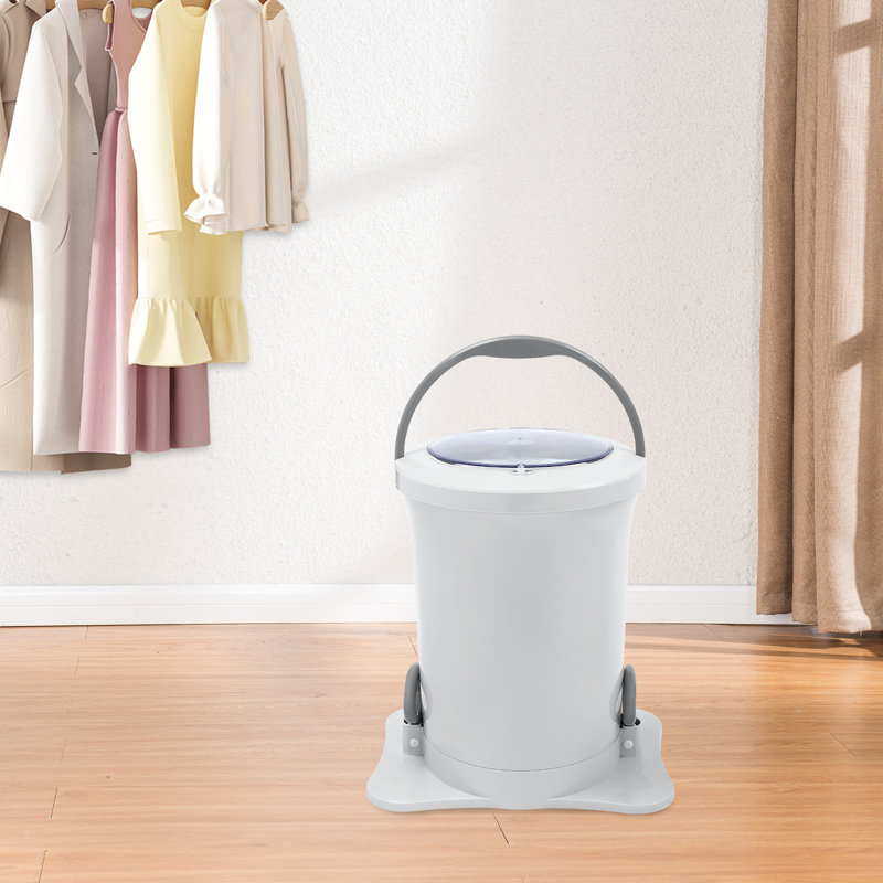 YYBSH Portable Non-Electric Laundry Dehydrator with Foot Pedal & Drain Hose, White