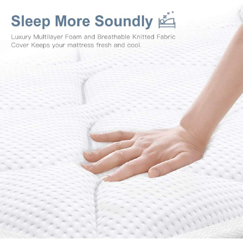 Neche Medium Hybrid Mattress, Queen, Standard Profile (7”)