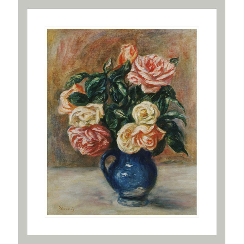 «Roses in a Jug», Pierre-Auguste Renoir, impression giclée sur cadre, 27,71 po H x 23,5 po L
