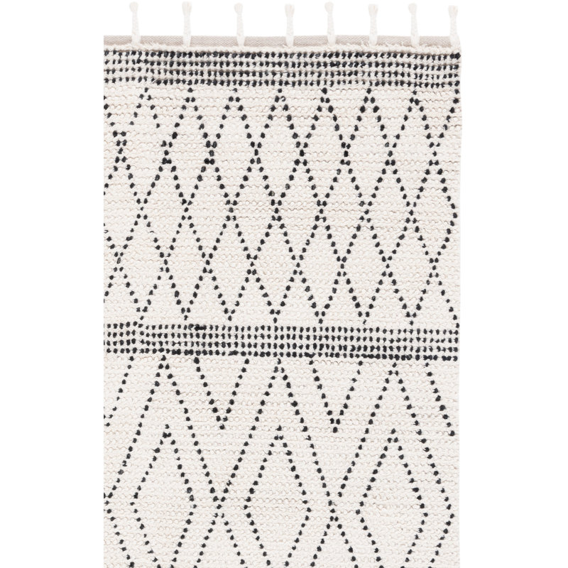 Seifert Hand Woven Wool Geometric Rug, Runner 2'3" x 8'