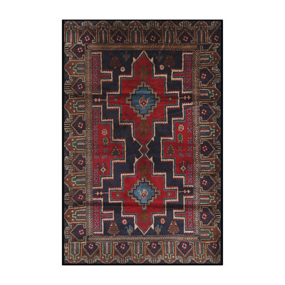 Tapis rouge / bleu Southwestern