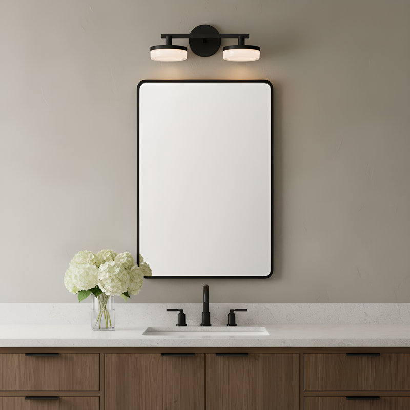 Sean Lavin Khan Bathroom Bedroom Wall Fixture With Silk Screen White Inside Clear Outside Shade, 5.25" H x 14" W x 6.125" D