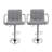 Swivel Upholstered Adjustable Height Counter Stool with Metal Frame-56096043