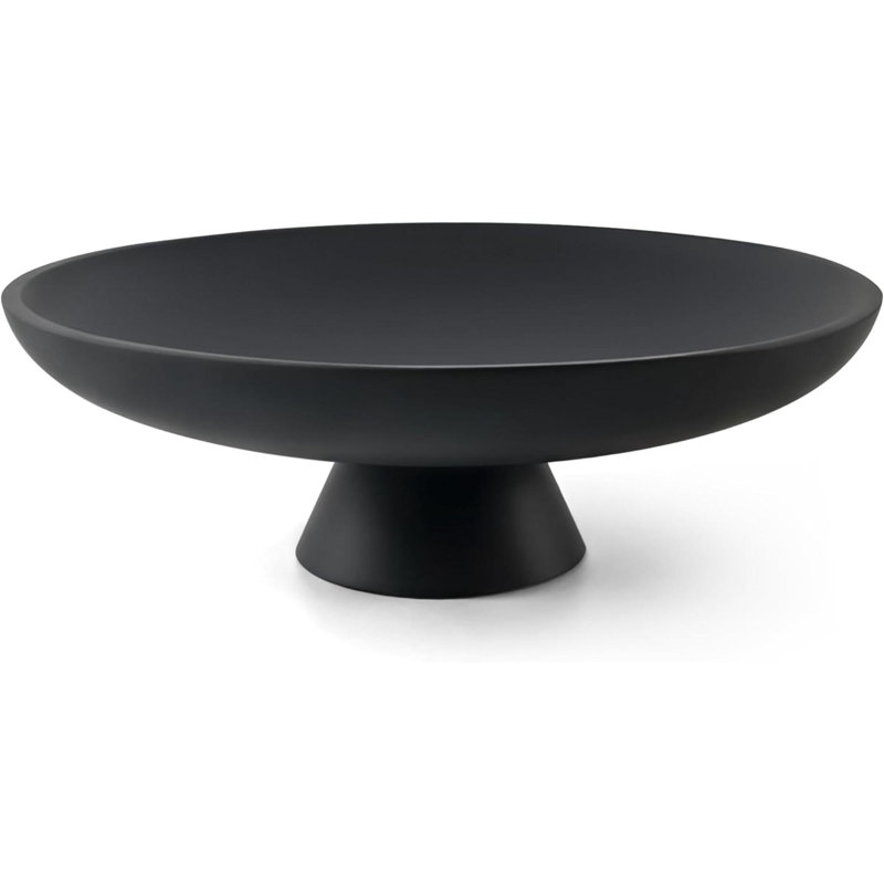 Bol décoratif, bol à piédestal en résine moderne pour la décoration intérieure, bol à fruits élégant pour comptoir de cuisine, porte-clés chic pour table d'entrée
