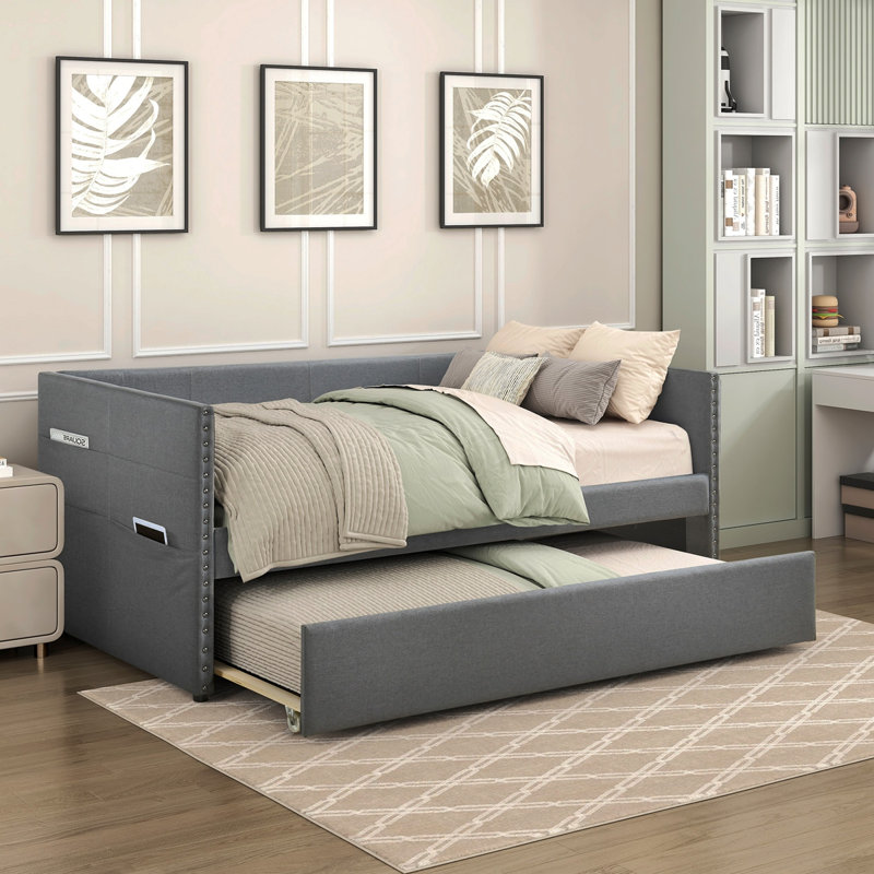 Lit de jour Modern, Gris foncé
