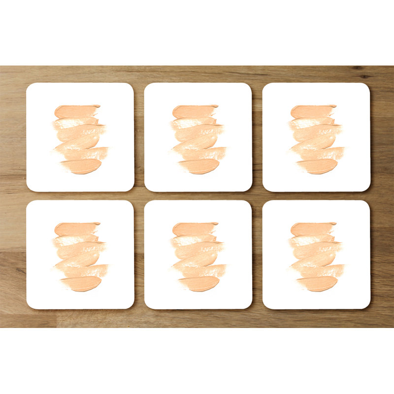 Drusy Square 6 Piece Coaster Set