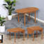 Tables de salle à manger (table seulement, pas de chaises, avec plateau et pieds) Bois de noyer