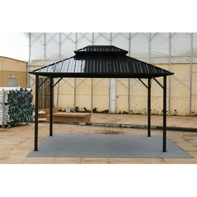 10*10 steel tile double-roof pavilion gazebo