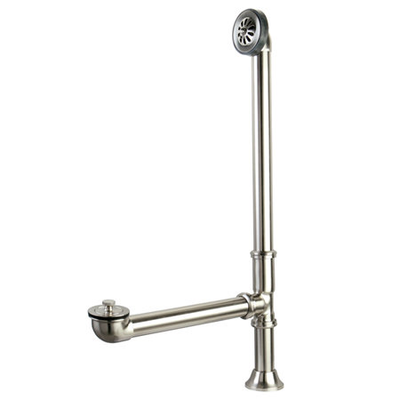 Vintage Leg Tub Drain With Overflow