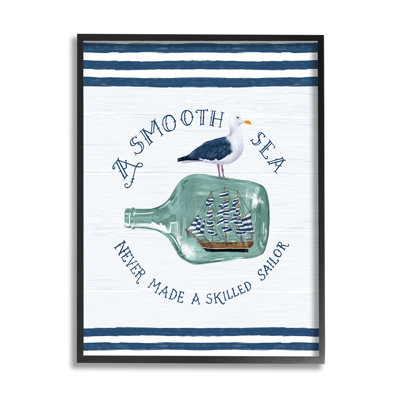 " Ship In Bottle Seagull "