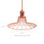 10cm H Metal Bell Pendant Shade ( Screw On ) in Rose Copper