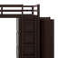 Lit mezzanine avec tiroirs, bureau et garde-robe-106491191