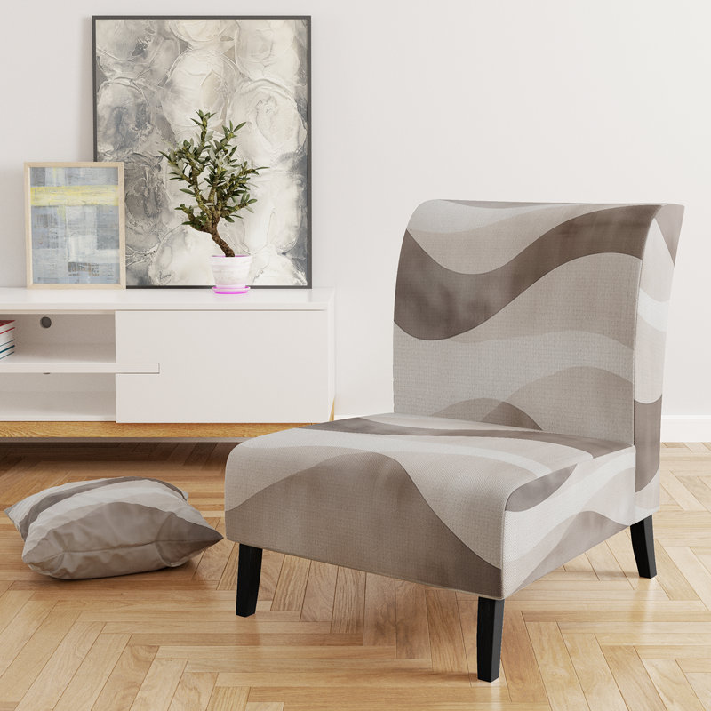 Fauteuil de chambre Abstract Minimalisme, Slipper Armless