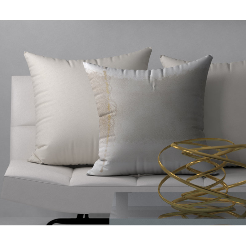 Abstract Reversible Throw Pillow, 20"x20"