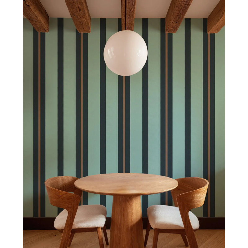 Miami Stripe - Wallpaper, Bronze Night, Peel & Stick