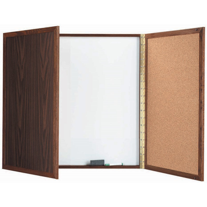 Tableau blanc fermé pour armoire, Chêne, H 3 pi x l 3 pi