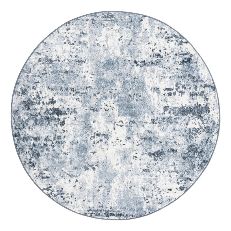 Juni Abstract Indoor Rug, Round 5'