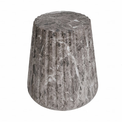 Outdoor Cleme Carved Side Table