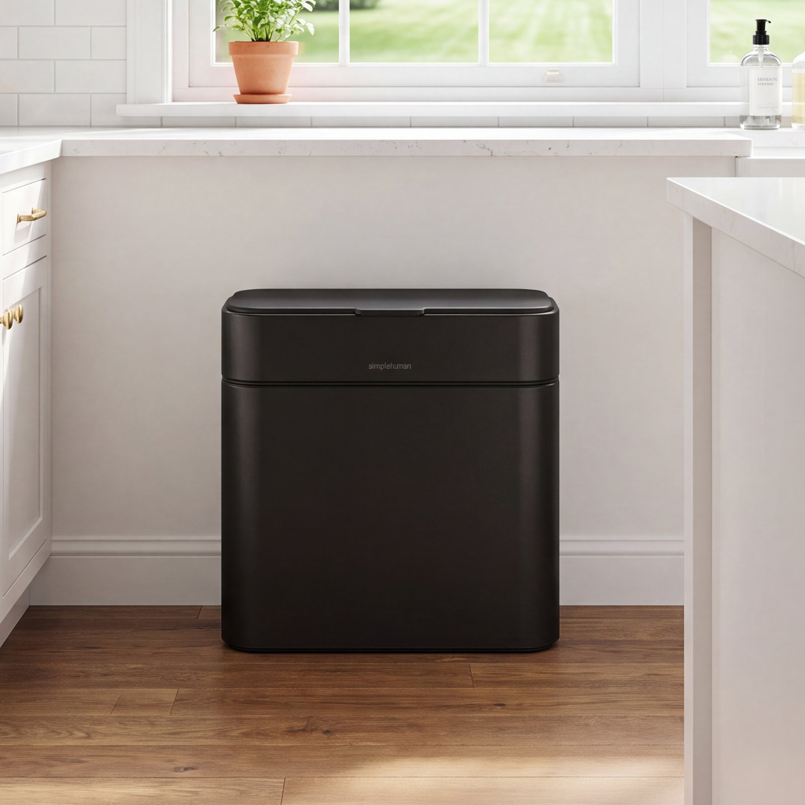 simplehuman 1.06gal Compost Caddy, Matte Black